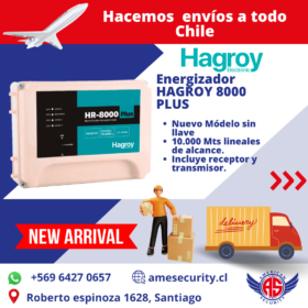 ENERGIZADOR HAGROY HR 8000 PLUS PARA CERCO ELÉCTRICO