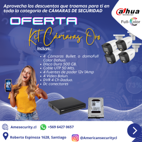 KIT CÁMARAS ORO