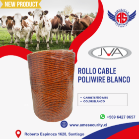 CABLE POLIWIRE PARA CERCO AGRICOLA / GANADERO COLOR NARANJA