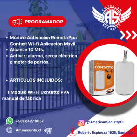 MÓDULO CONTATTO WIFI (PPA) PARA PORTÓN, ALARMA O CERCO