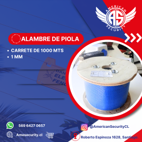 ALAMBRE DE PIOLA 1000 MTS 1 MM
