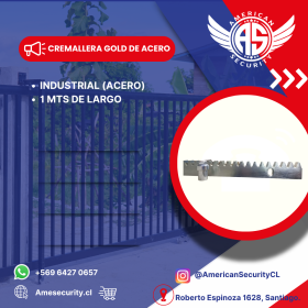 CREMALLERA GOLD DE ACERO