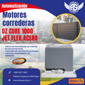 MOTOR PPA DZ CUBE 1000 JET FLEX ACERO