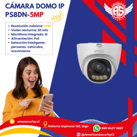 CÁMARA DOMO IP PS8DN-5MP