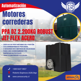 MOTOR PPA DZ 2200KG ROBUST JET FLEX ACERO