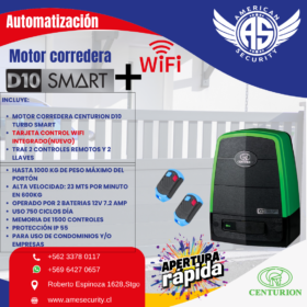 MOTOR CORREDERA CENTURION D10 SMART+(WIFI)