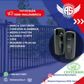 FOTOCELDA SEMI INALÁMBRICA CENTURION