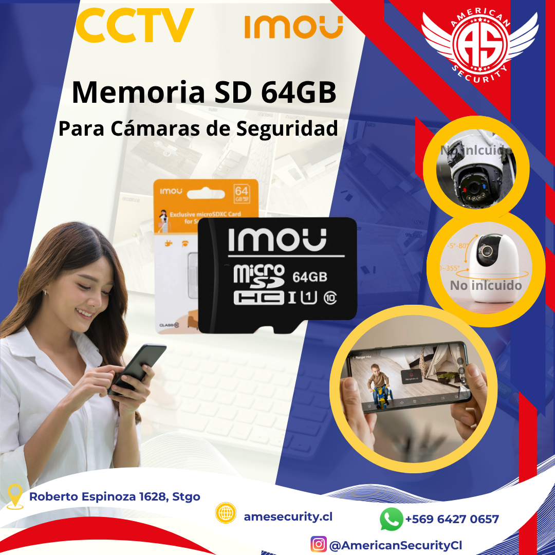MEMORIA MICRO SD 64GB IMOU